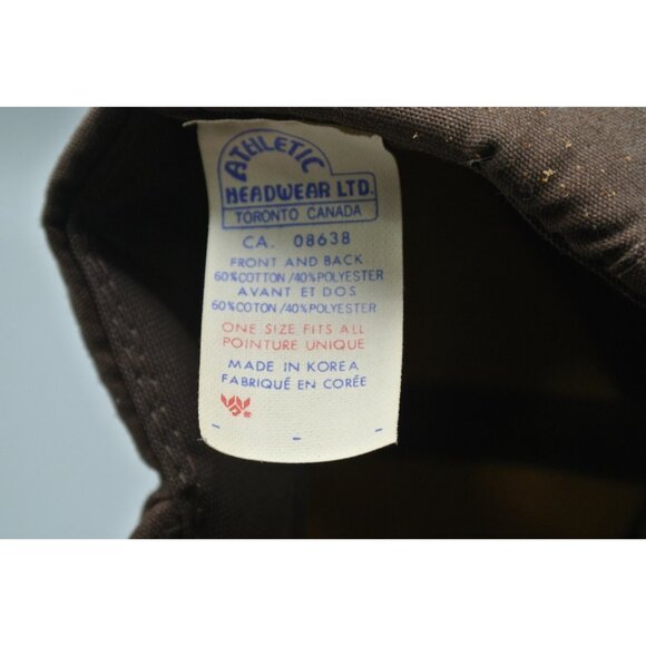 Copps Buildall Trucker Hat Cotton Snapback Athletic Headwear OS Vtg Brown White - Picture 7 of 7